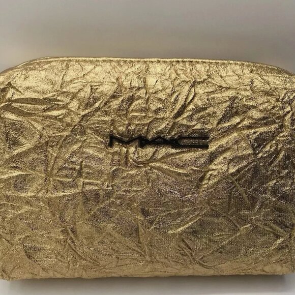 Brand New Mac Gold Makeup Bag - Picture 2 of 6